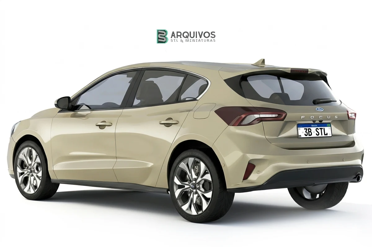 Modelo 3D STL - Ford Focus 1.0 Ecoboost 2018 — foto 5